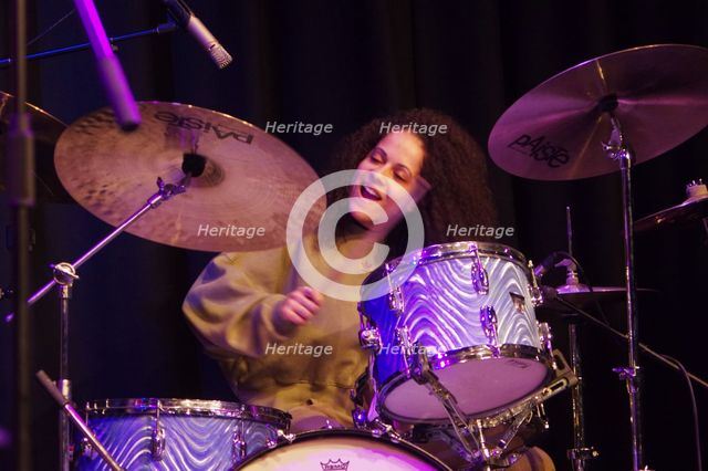 Jas Kayser, Daisy George Quintet, New Generation Jazz Festival, Shoreham by Sea, 2022. Creator: Brian O'Connor.
