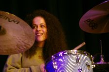 Jas Kayser, Daisy George Quintet, New Generation Jazz Festival, Shoreham by Sea, 2022. Creator: Brian O'Connor