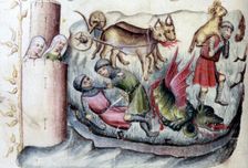 Jason capturing the Golden Fleece, 15th century. Creator: Unknown