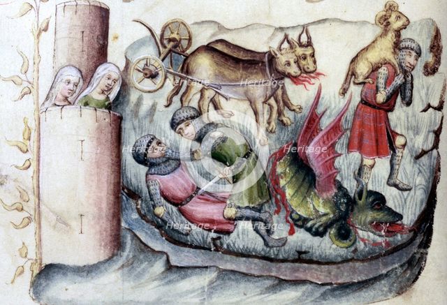 Jason capturing the Golden Fleece, 15th century.  Creator: Unknown.