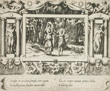 Jason and Medea Meeting, c1563. Creator: Rene Boyvin