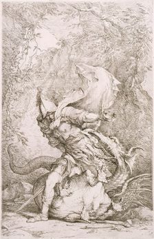 Jason and the Dragon, between circa 1663 and circa 1664. Creator: Salvator Rosa
