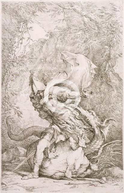Jason and the Dragon, between circa 1663 and circa 1664. Creator: Salvator Rosa.
