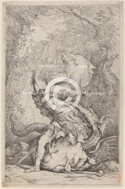 Jason and the Dragon, c. 1663/1664. Creator: Salvator Rosa.