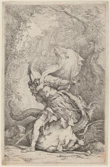 Jason and the Dragon, c. 1663/1664. Creator: Salvator Rosa