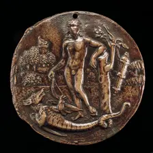 Jason and the Dragon, early 16th century. Creator: Pseudo Antonio da Brescia