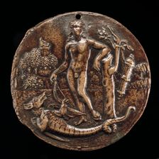Jason and the Dragon, early 16th century. Creator: Pseudo Antonio da Brescia