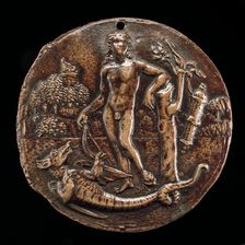 Jason and the Dragon, early 16th century. Creator: Pseudo Antonio da Brescia