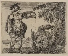 Jason, from Game of Mythology (Jeu de la Mythologie), 1644. Creator: Stefano della Bella
