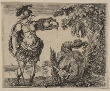 Jason, from Game of Mythology (Jeu de la Mythologie), 1644. Creator: Stefano della Bella
