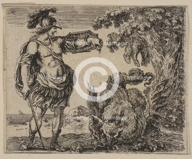 Jason, from 'Game of Mythology' (Jeu de la Mythologie), 1644. Creator: Stefano della Bella.