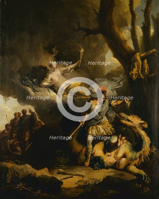 Jason killing the Colchian Dragon, ca 1766-1770.