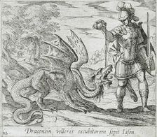 Jason Putting the Dragon to Sleep, published 1606. Creators: Antonio Tempesta, Wilhelm Janson