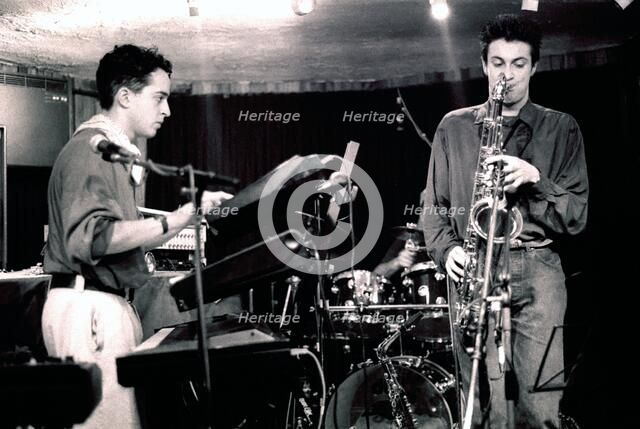Jason Rebello and Dave O'Higgins, Tenor Clef, 1991. Artist: Brian O'Connor