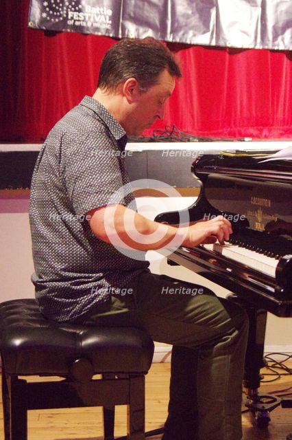 Jason Rebello, Jason Rebello-Orlando Le Fleming Duo, Battle Jazz Festival, East Sussex, July 2024. Creator: Brian O'Connor.