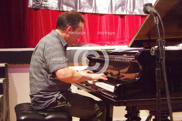Jason Rebello, Jason Rebello-Orlando Le Fleming Duo, Battle Jazz Festival, East Sussex, July 2024. Creator: Brian O'Connor.