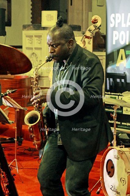 Jason Yarde, Eastbourne Jazz Festival, Christ Church, Eastbourne, East Sussex, 30 Sep 2018. Creator: Brian O'Connor.