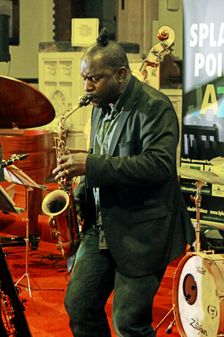 Jason Yarde, Eastbourne Jazz Festival, Christ Church, Eastbourne, East Sussex, 30 Sep 2018. Creator: Brian O'Connor