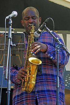 Jason Yarde, Hexagonal, Battle Jazz Weekend, Battle, East Sussex, 24 July 2022. Creator: Brian O'Connor