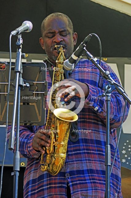 Jason Yarde, Hexagonal, Battle Jazz Weekend, Battle, East Sussex, 24 July 2022. Creator: Brian O'Connor.