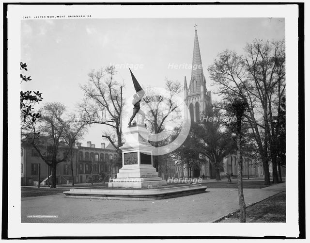Jasper Monument, Savannah, Ga., between 1890 and 1901. Creator: Unknown.