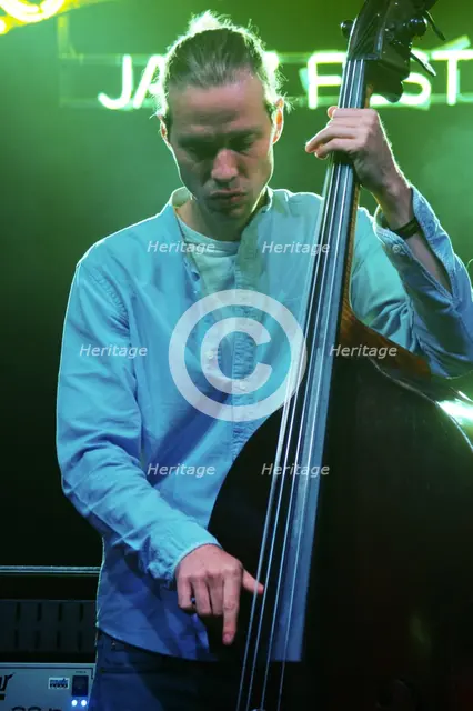 Jasper Hoiby, Love Supreme Jazz Festival, Glynde Place, East Sussex, 2014. Artist: Brian O'Connor.