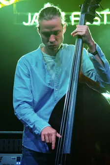 Jasper Hoiby, Love Supreme Jazz Festival, Glynde Place, East Sussex, 2014. Artist: Brian O'Connor