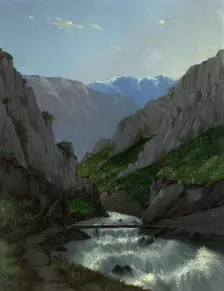 Jasper quarry on the Korgon River, 1880-1897. Creator: Pavel Mikhailovich Kosharov