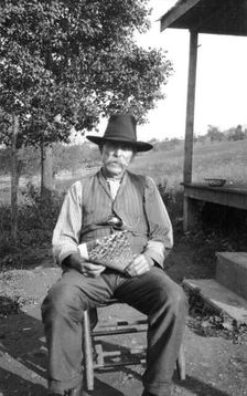 Jasper Robertson, Burnsville, Yancey County, North Carolina, USA, 1916-1918. Artist: Cecil Sharp