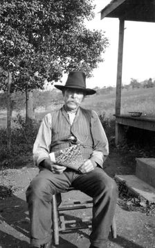 Jasper Robertson, Burnsville, Yancey County, North Carolina, USA, 1916-1918. Artist: Cecil Sharp