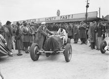 JCC International Trophy, Brooklands, 7 May 1938. Artist: Bill Brunell
