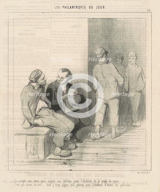 Je compte sur vous pour signer, 19th century. Creator: Honore Daumier.