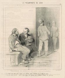 Je compte sur vous pour signer, 19th century. Creator: Honore Daumier