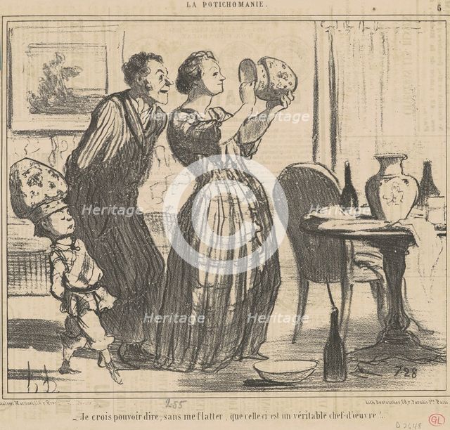 Je crois pouvoir dire, sans me flatter, que celle-ci est un véritable chef-d'oeuvre!, c1855. Creator: Honore Daumier.