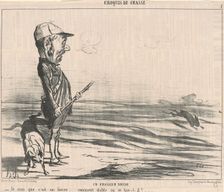 Je crois que c'est un lièvre..., 19th century. Creator: Honore Daumier