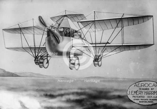 J.E. Harriman's Aerocar, 1910 or 1911. Creator: Bain News Service.