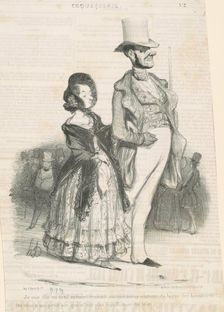 Je me dis en moi-même, 1839. Creator: Honore Daumier