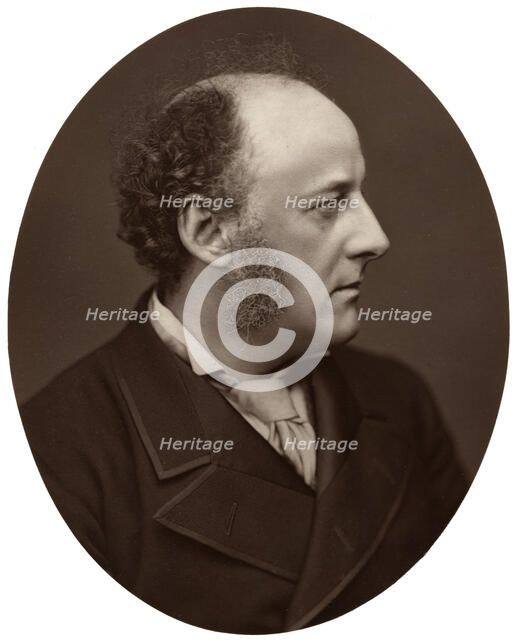 JE Millais, RA, British artist and founder member of the Pre-Raphaelite Brotherhood, 1876.Artist: Lock & Whitfield