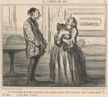 Je n'ai pas peur de la mort pour moi ..., 19th century. Creator: Honore Daumier