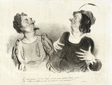 Je suis jeune, il est vrai, mais aux âmes bien neés...(Le Cid), 1841. Creator: Honore Daumier