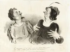 Je suis jeune, il est vrai, mais aux âmes bien neés...(Le Cid), 1841. Creator: Honore Daumier
