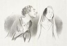 Je pars plus amoureux que...jamais..., 1841. Creator: Honore Daumier