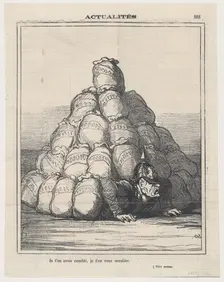 Je t'en avais comblé, je t'en veux accabler, 1871. Creator: Honore Daumier