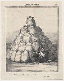 Je t'en avais comblé, je t'en veux accabler, 1871. Creator: Honore Daumier
