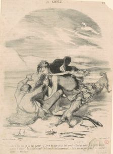 Je te dis que je l'ai fait partir!, 19th century. Creator: Honore Daumier