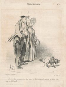Je te le dis toujours, avec ton sucre..., 19th century. Creator: Honore Daumier