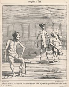Je voudrais bien savoir quel est ..., 19th century. Creator: Honore Daumier