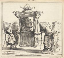 Je voudrais pouvoir me faire promener comme ça dans les rues de Brest..., 1859. Creator: Honore Daumier