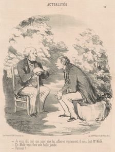 Je vous dis que ... il nous faut M. Molé ..., 19th century. Creator: Honore Daumier