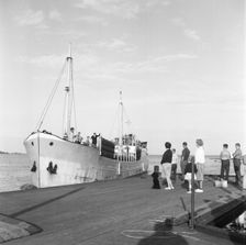 Jetty in Monsteras, Kalmarsund, Smaland, Sweden, 1966. Creator: Unknown